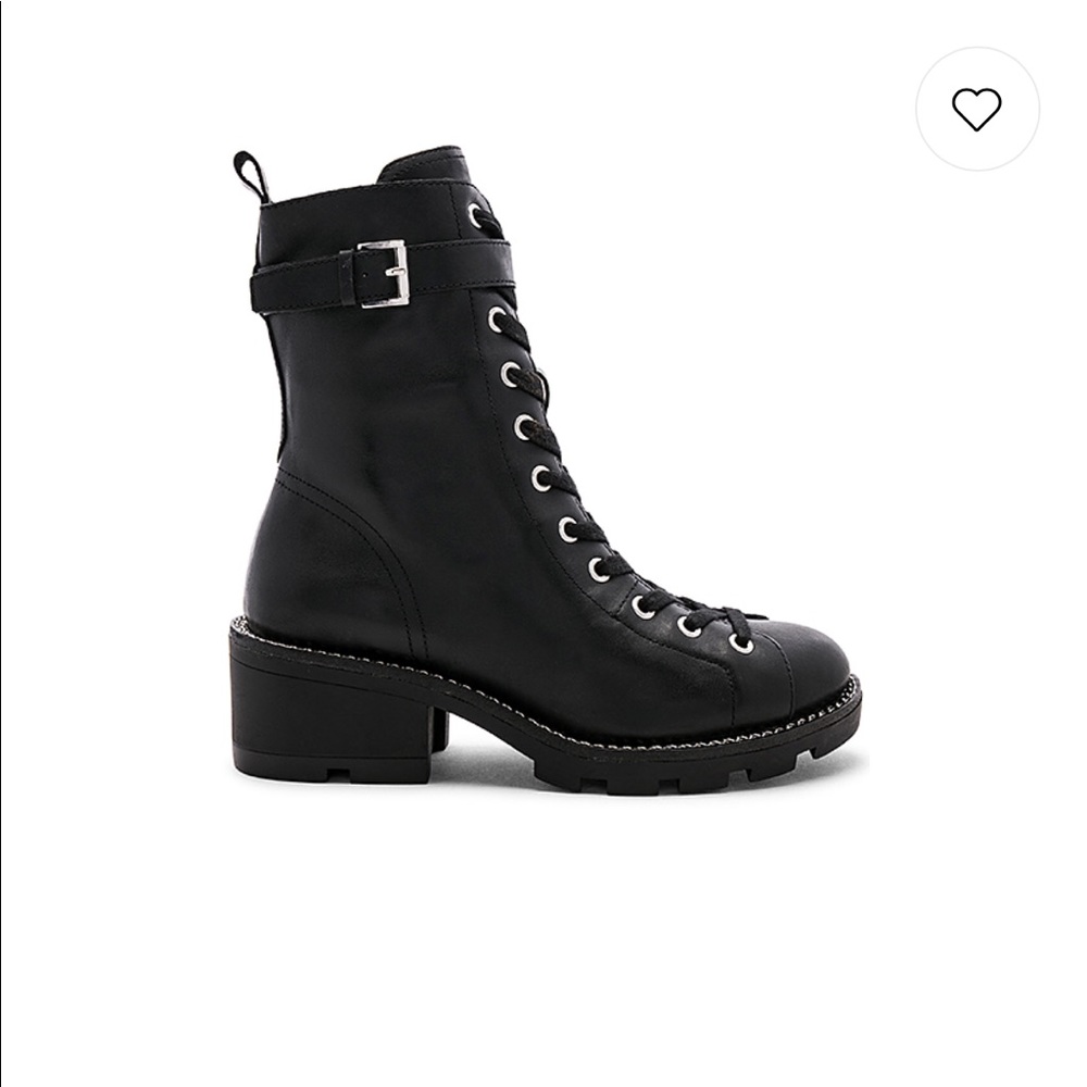 BRAND NEW Combat Boots with Chain Detail